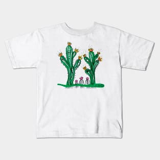 cactus family Kids T-Shirt